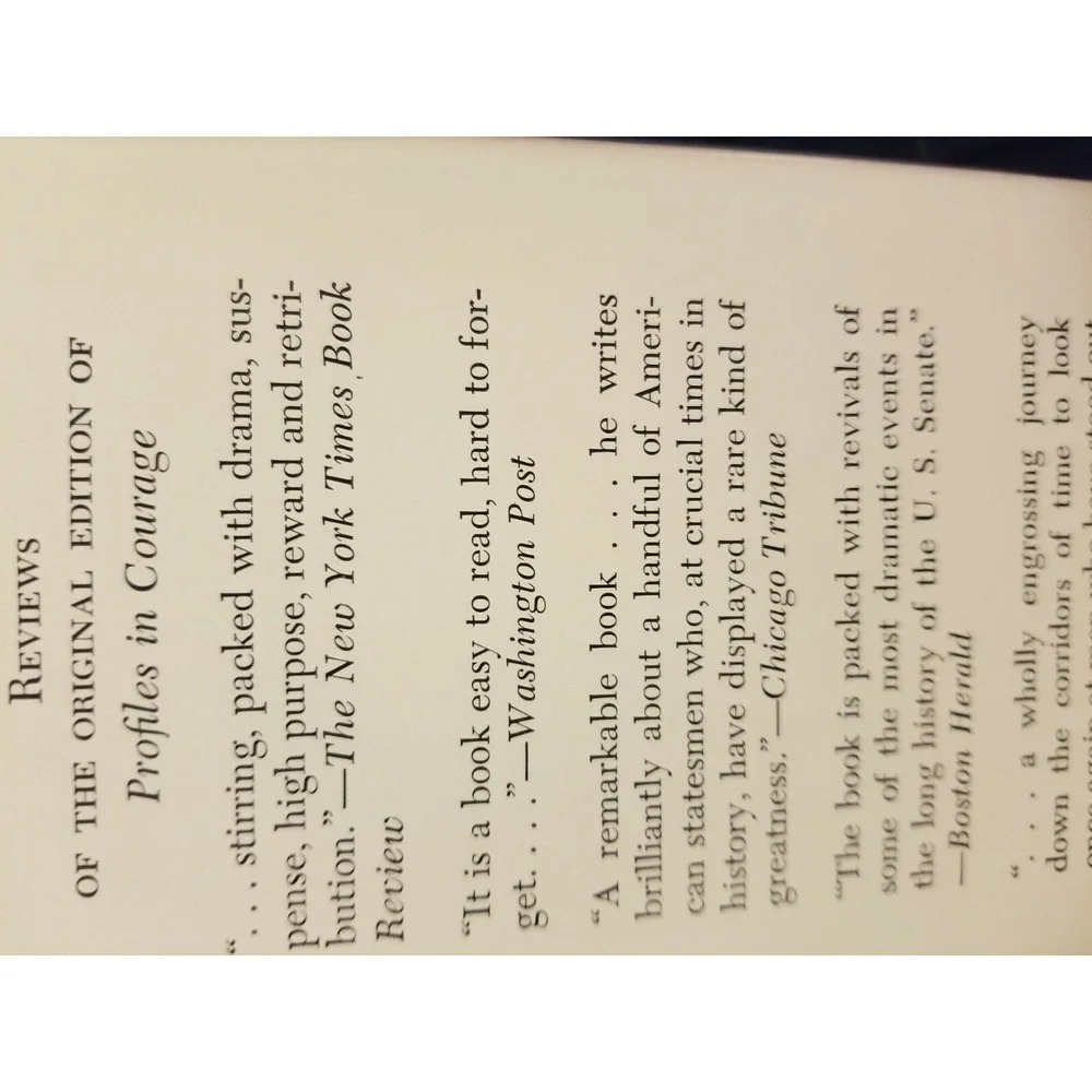 Profiles In Courage by John F. Kennedy Book -  1961
